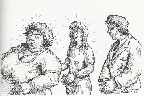 A la dona, busca-la prima i neta, que grossa i bruta ja s'hi torna
