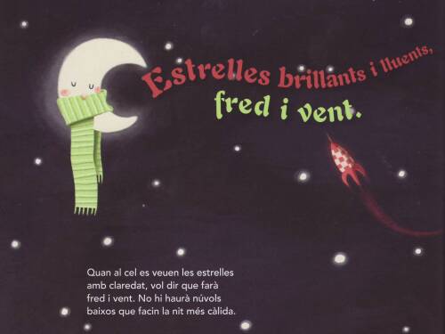 Estrelles brillants i lluents, fred i vent