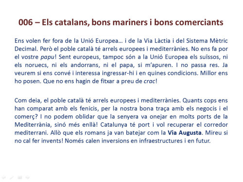 Els catalans, bons mariners i bons comerciants