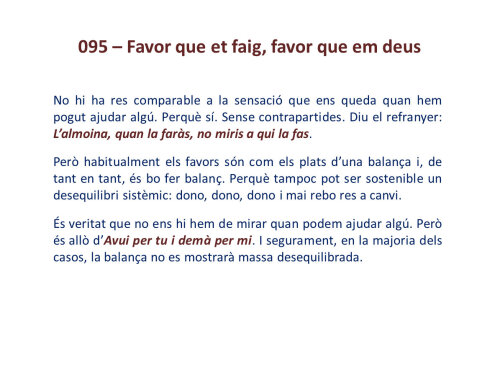 Favor que et faig, favor que em deus