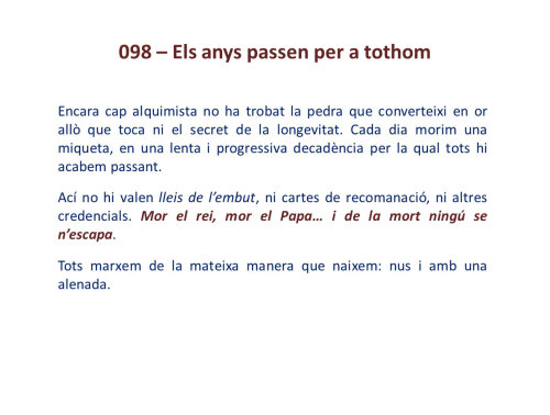 Els anys passen per a tothom