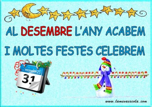 El mes de desembre, el mes de les festes