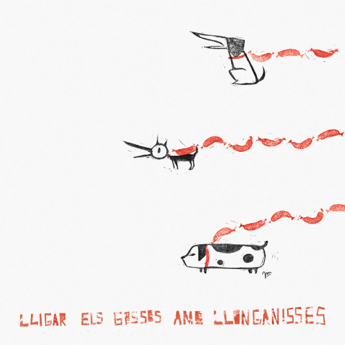 Lligar els gossos amb llonganisses