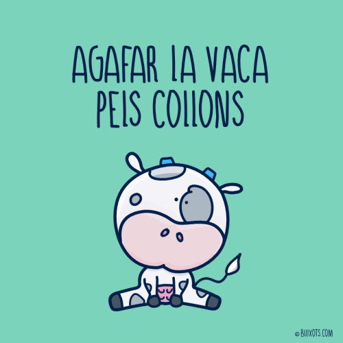 Agafar la vaca pels collons