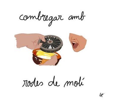 Fer combregar amb rodes de molí