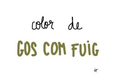 Color de gos com fuig