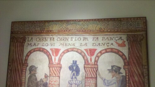Carn fa carn, pa fa panxa i el vi mena la dansa