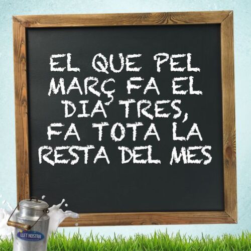 El que pel març fa el dia tres, fa tota la resta del mes