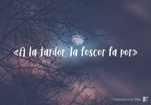 A la tardor, la foscor fa por