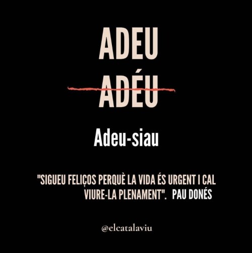 Adeu!