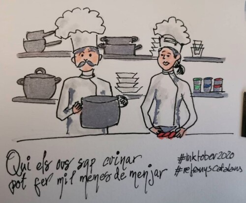Qui els ous sap ben cuinar pot fer cent menes de menjar