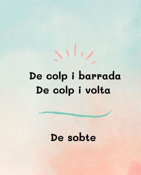 De cop i barrada