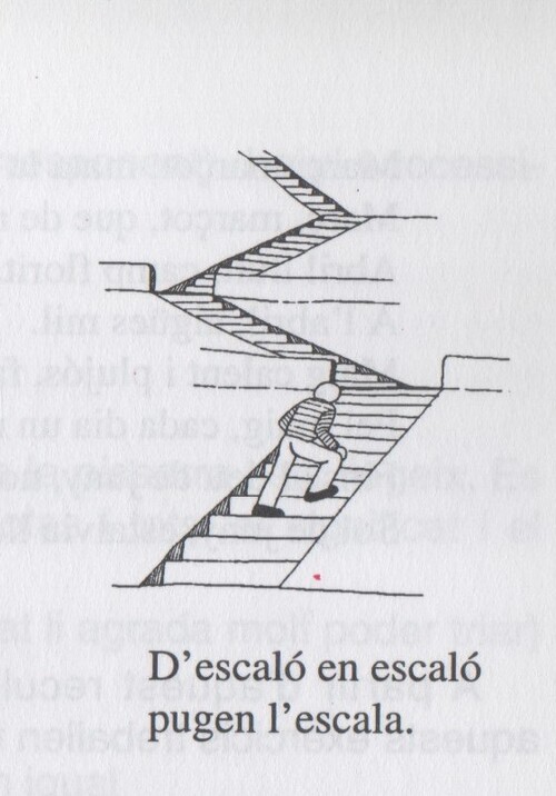 D'escaló en escaló pugen l'escala