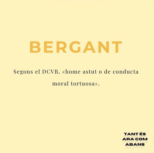 Ser un bergant