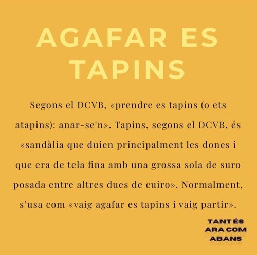 Agafar els tapins