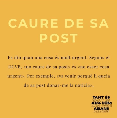 Caure de sa post