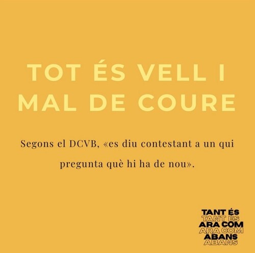 Tot és vell i mal de coure