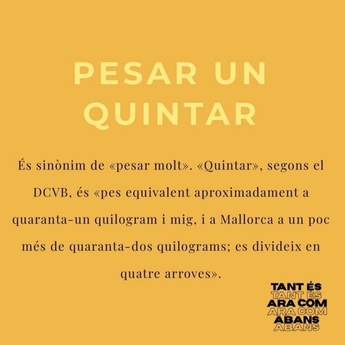 Pesar un quintar