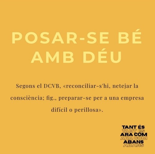 Posar-se bé amb Déu