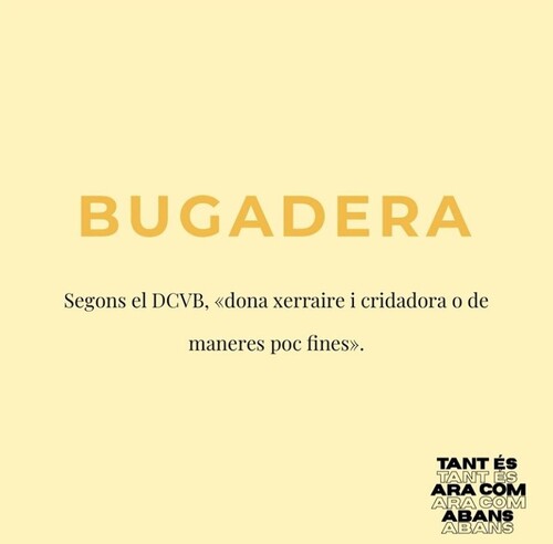 Ser una bugadera