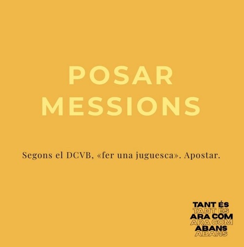 Posar messions