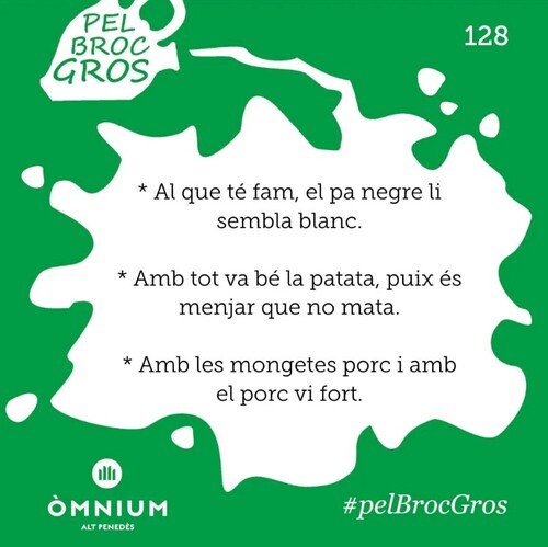 Amb les mongetes, porc, i amb el porc, vi fort