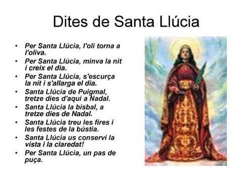 Santa Llúcia treu les fires i les festes de la bústia