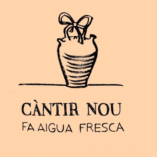 Càntir nou fa l'aigua fresca