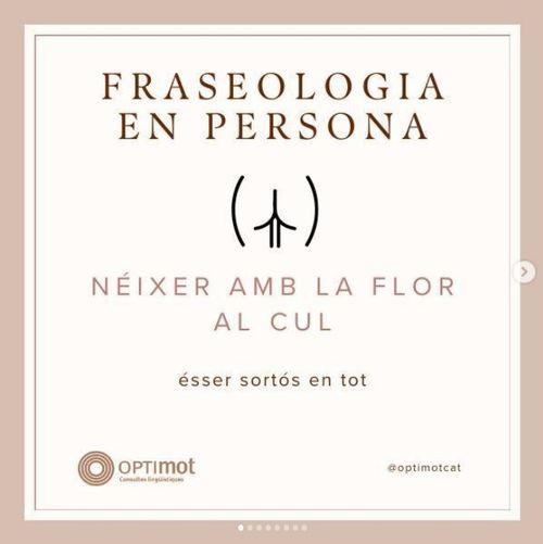 Néixer amb la flor al cul