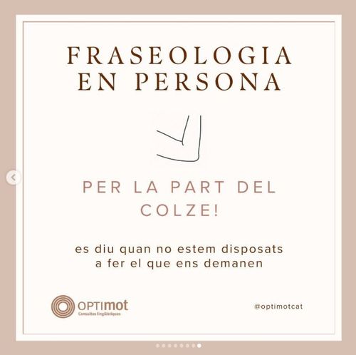 Per la part del colze!