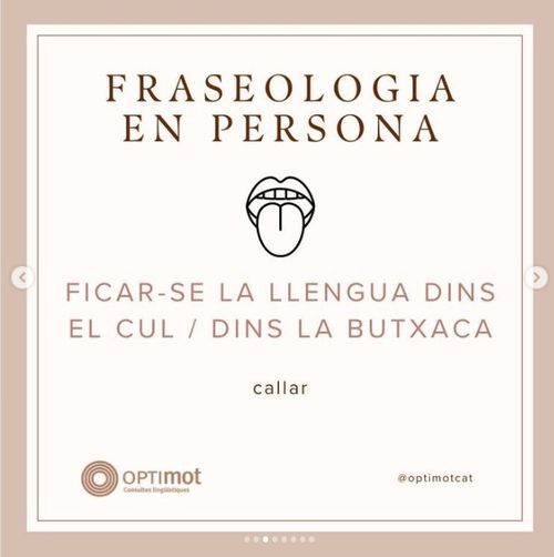 Ficar-se la llengua al cul