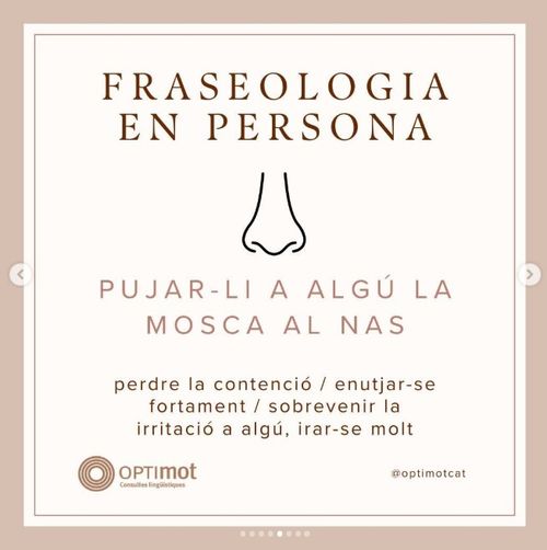 Pujar-li la mosca al nas