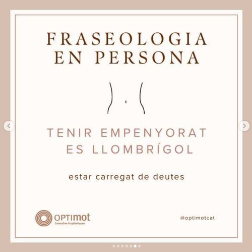 Tenir empenyorat el llombrígol