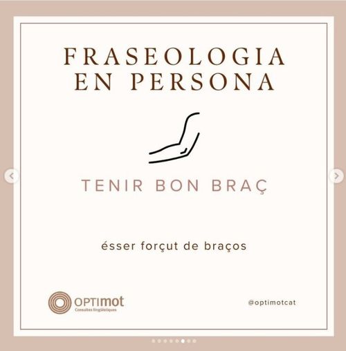 Tenir bon braç