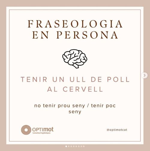 Tenir un ull de poll al cervell