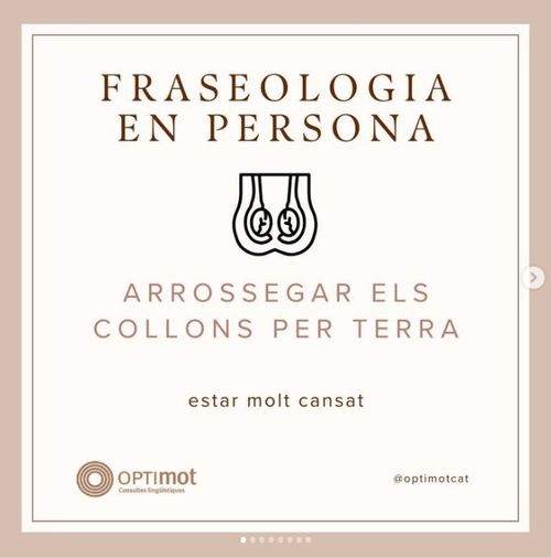 Arrossegar els collons per terra