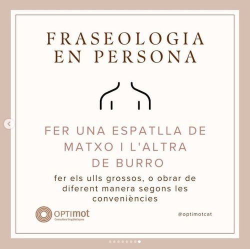 Fer una espatlla de matxo i l'altra de burro
