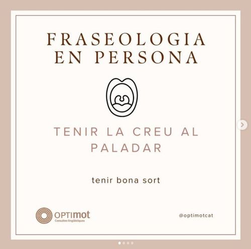 Tenir la creu al paladar