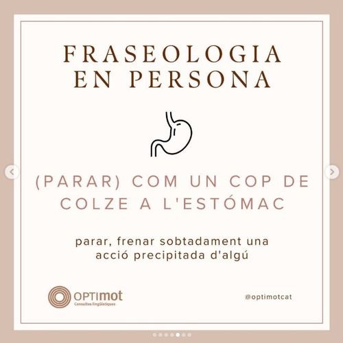 Com un cop de colze a l'estómac