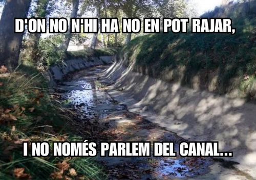 D'on no n'hi ha, no en pot rajar