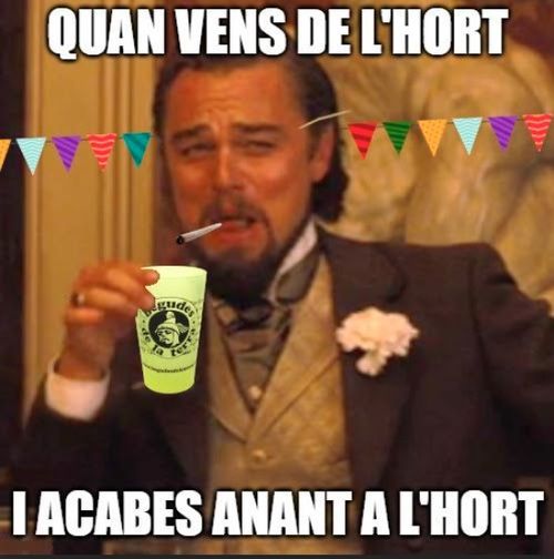 Baixar (o venir) de l'hort