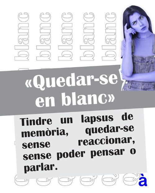 Quedar en blanc