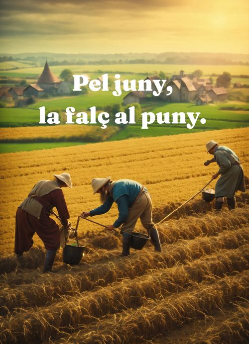 Pel juny, la falç al puny