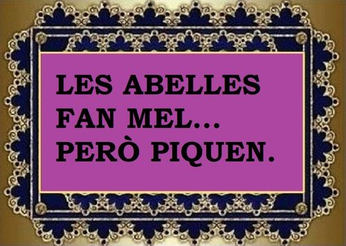 Les abelles fan mel, però piquen