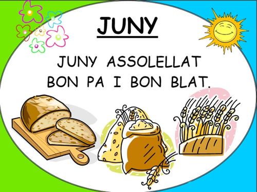 Juny ben assolellat, bon pa i bon blat