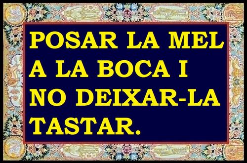 Posar-li la mel a la boca