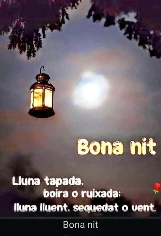 Lluna tapada, boira o ruixada; lluna lluent, sequedat o vent