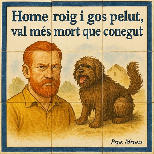 Home roig i gos pelut, primer mort que conegut