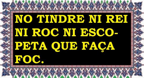No haver-hi rei ni roc