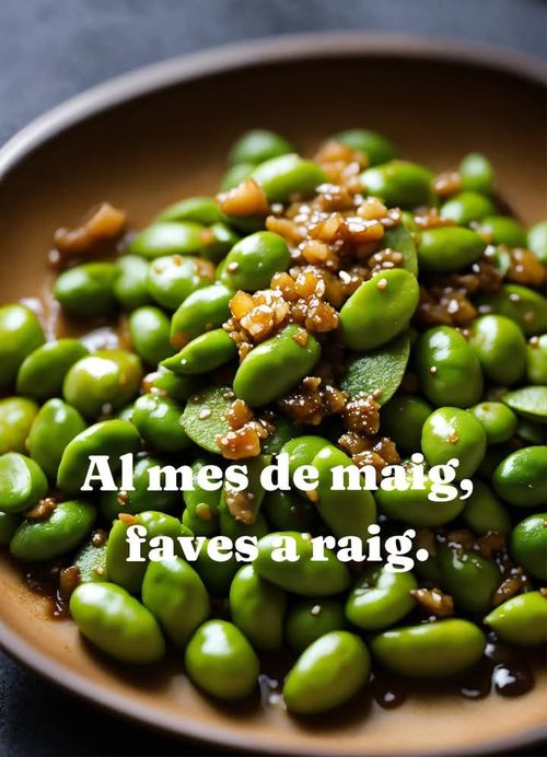 Pel maig, faves a raig